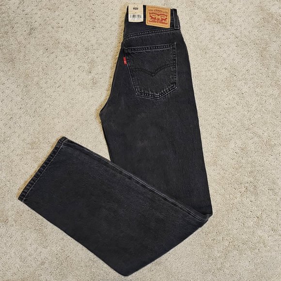 Levi's Denim - Levis Womens Low Pro Straight Grey Wash Jeans Size 24 NWT